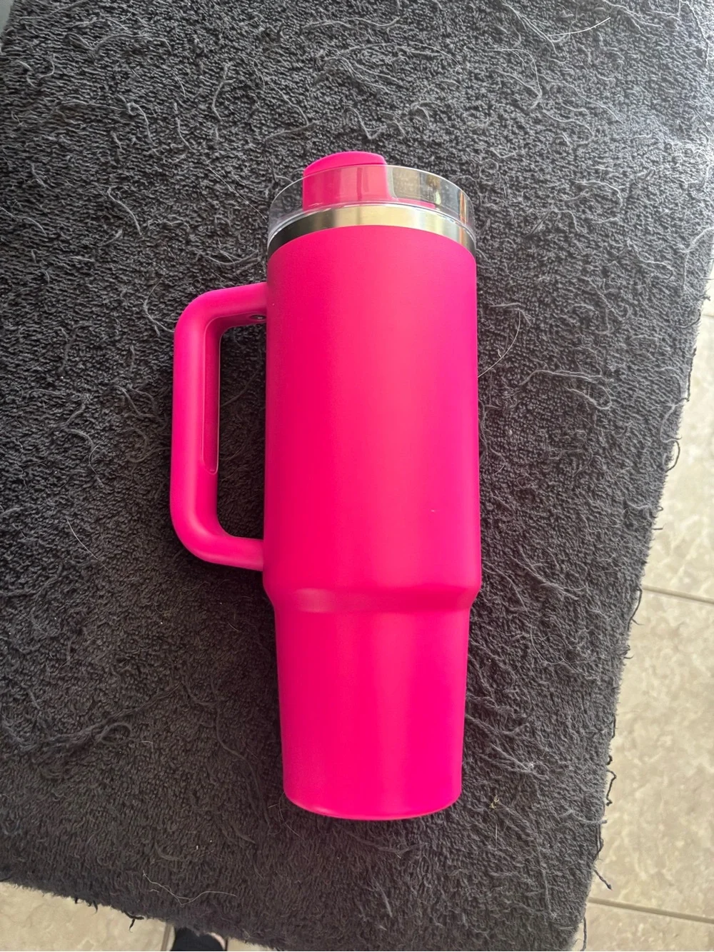30 oz Stanley Pink Insulated Tumbler with Handle and Straw - Picture 2 of 4